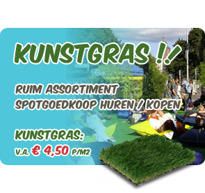 Kunstgras, nu goedkoop, duurzaam en natuurlijk leverbaar door het nieuwe kunstgraslabel Your Garden Our Grass